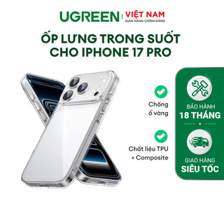 Ốp lưng trong suốt iPhone 17 Series Ugreen | Chất liệu TPU Composite  | Hàng Chính Hãng Cao Cấp
