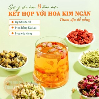 Hoa kim ngân thượng hạng 1kg, trà hoa kim ngân thanh nhiệt, thanh lọc cơ thể - Tổng Kho Sỉ Thảo Dược
