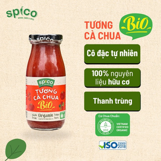  TƯƠNG CÀ CHUA BIO HỮU CƠ SPICO 255g vị tự nhiên 