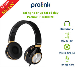 Tai nghe prolink phc1002e - tai nghe chụp tai - tai nghe có dây - hàng chính hãng