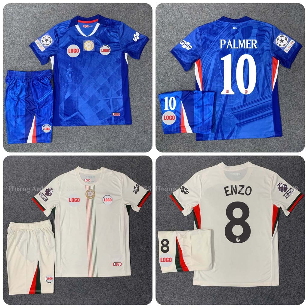 Bộ Quần Áo Bóng Đá CLB Chelsea, Áo Đá Banh Chelsea 25/26, Vải Polyester Thái Gai Lưới