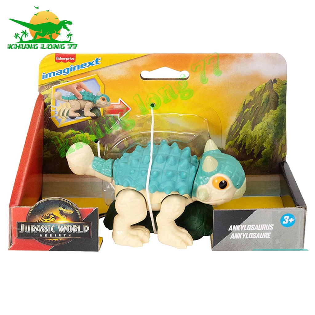 Đồ chơi khủng long Ankylosaurus JURASSIC WORLD REBIRTH | Fisher-Price Imaginext Jurassic World Toys