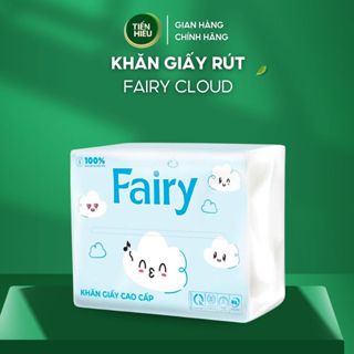  Khăn Giấy Rút Fairy Cloud Cao Cấp Giấy 4 Lớp Mềm Mại Thấm Hút Tốt An Toàn Cho Da - 300 Tờ 