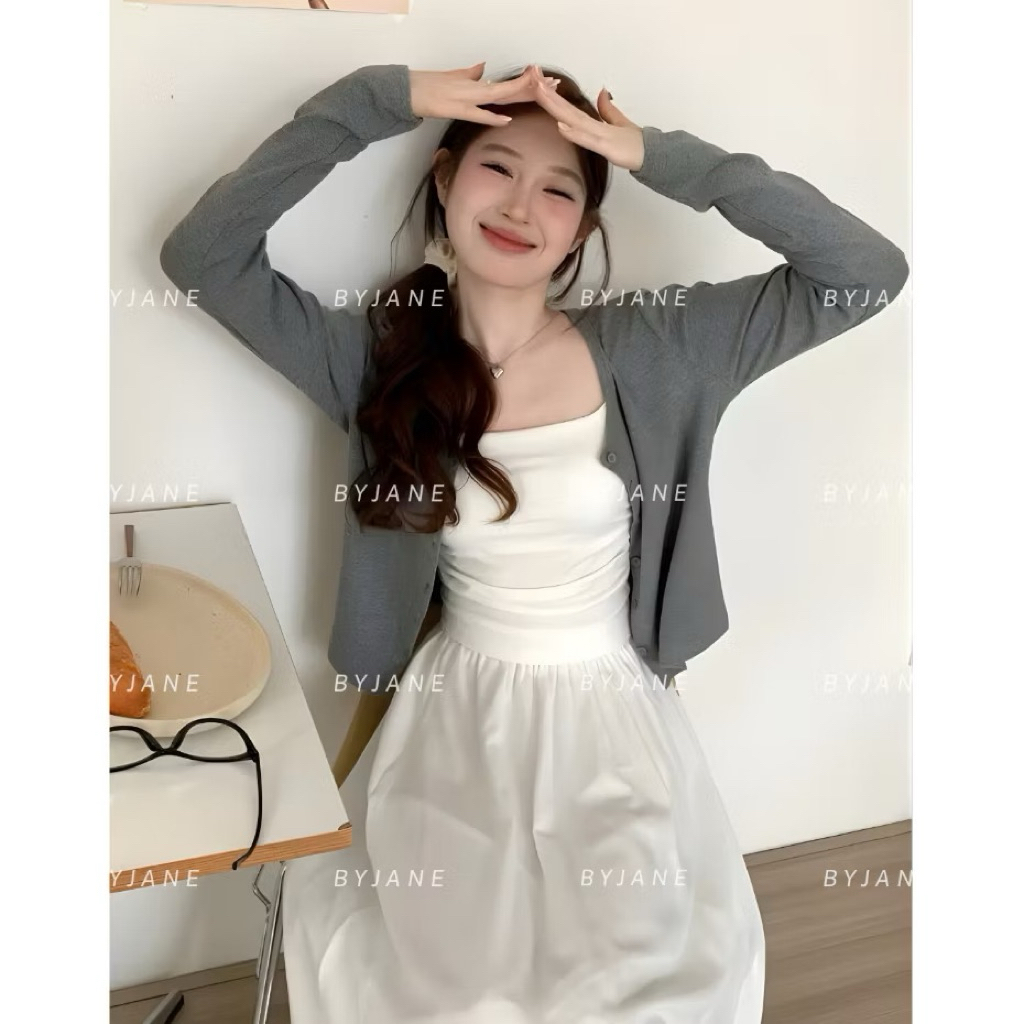 (MỞ BÁN) Áo Khoác  Cardigan Nữ Dáng Dài Có Cúc Basic Thanh Lịch KENCO M5091 | BigBuy360 - bigbuy360.vn