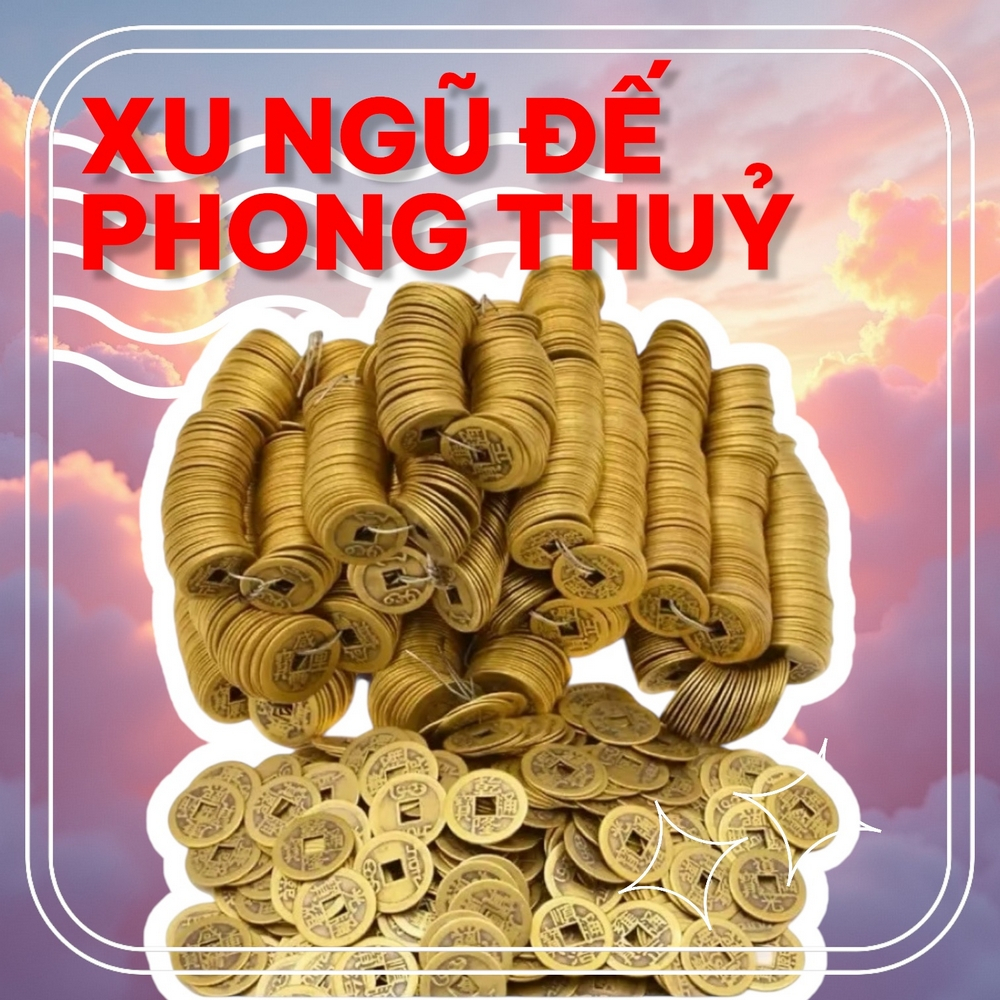 [Shop UY TÍN] Đồng Xu Chiêu Tài Tiến Bảo, đồng tiền may mắn.Tiền xu cổ Việt Nam