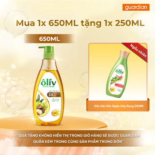   Gift Quấn Kèm Ngẫu Nhiên  Dầu Tắm Dưỡng Ẩm 3X Oliv 650Ml Tặng Dầu Gội Ôliv 250Ml 