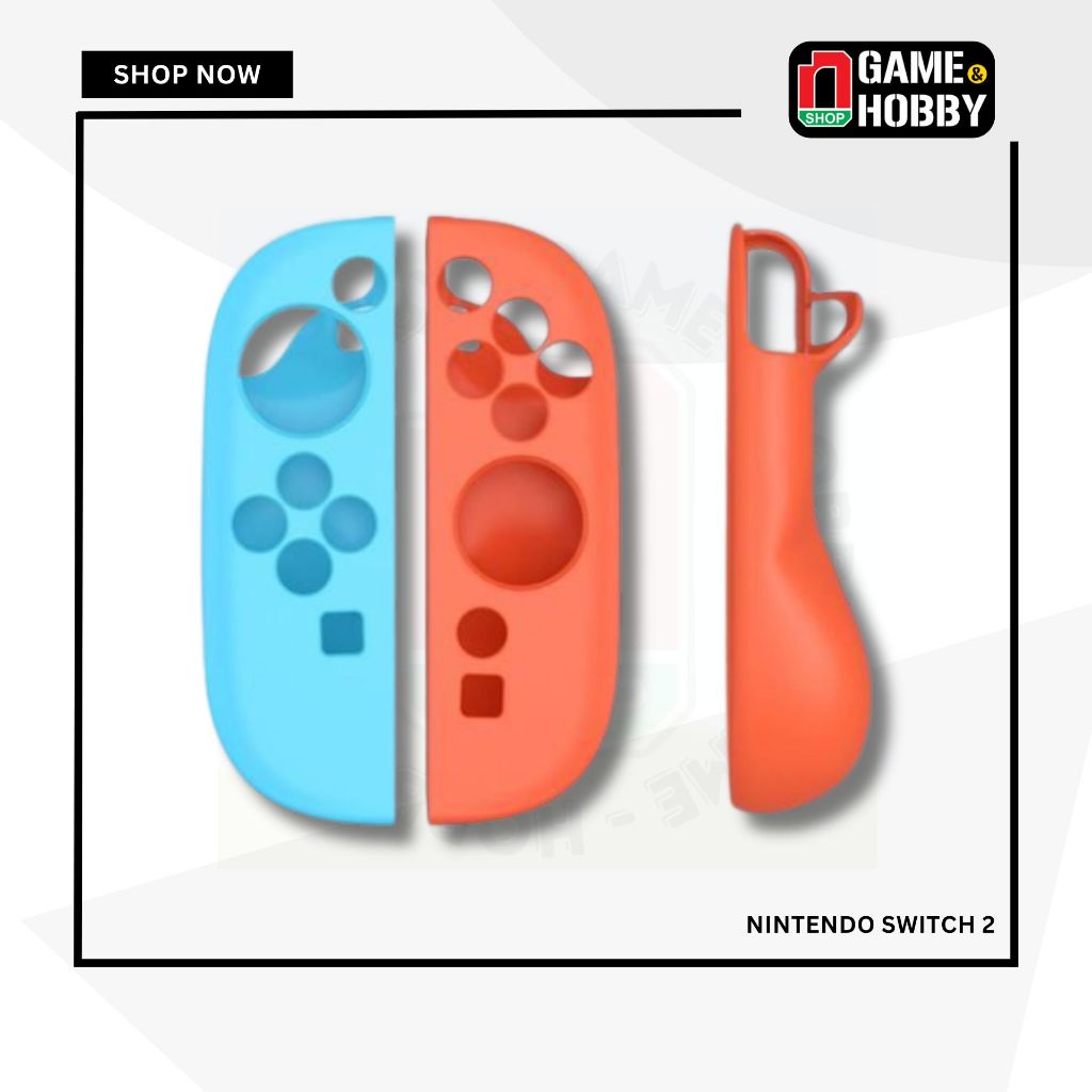 Case Silicone Lưng Grip Cho Joy-con Nintendo Switch 2 - Orange Blue - Sản phẩm chính hãng IINE