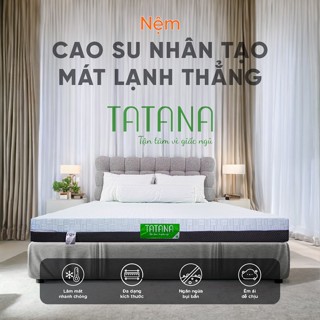 Nệm Cao Su Nhân Tạo Mát Lạnh TATANA Thẳng Nâng Đỡ Tối Ưu Giảm Áp Lực Cột Sống Vỏ Nệm Vải Mát Lạnh 