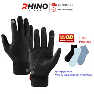  Găng tay giữ ấm mùa đông chống gió dày dặn Rhino G101 thể thao cảm ứng điện thoại 
