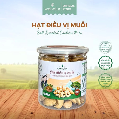 Hạt Điều Vị Muối Thơm Ngon we'natur 200g