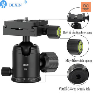 Đầu bi xoay cho máy ảnh Ballhead Bexin S30