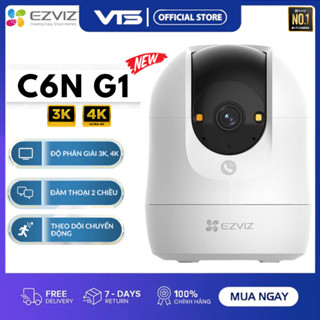  Camera Wifi EZVIZ C6N G1 4K 8MP C6N G1 5MP C6N PRO 3MP H6C G1 - Xoay 360 Độ Đàm Thoại 2 Chiều Theo Dõi Chuyển Động 