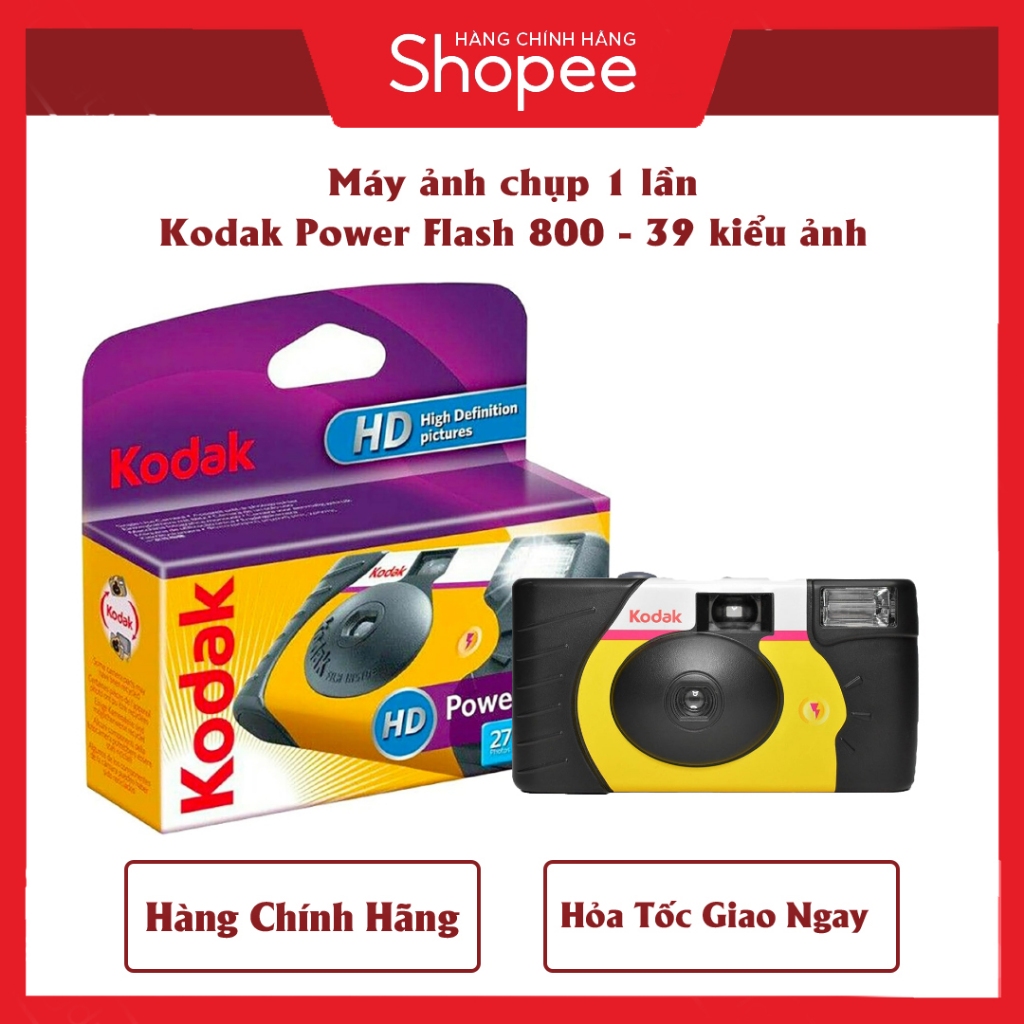 Máy ảnh chụp 1 lần Kodak Kodak Power Flash 800 - 39 kiểu ảnh
