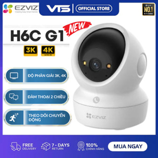  Camera WIFI EZVIZ H6C G1 4K 8MP H6C G1 3K 5MP H6C PRO - Xoay 360 Độ Đàm Thoại 2 Chiều Theo Dõi Chuyển Động - VTS 