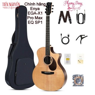  Đàn Guitar Acoustic Enya EGA-X1 Promax EQ SP1 - Acoustic Plus 2.0 - Full size 41inch - chính hãng Enya full phụ kiện 
