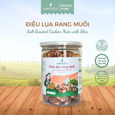 Hạt Điều Lụa Nguyên Vỏ Rang Muối we'natur 250g