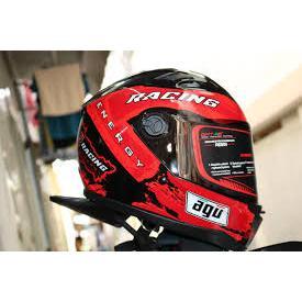 Mũ bảo hiểm Fullface AGU tặng kèm túi rút xịn sò hàng chính hãng bảo hành 12 tháng