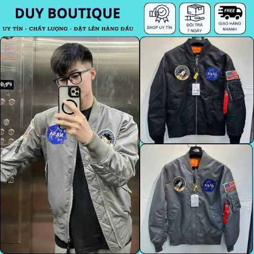 Áo Khoác Trần Bông Ami Ri Tay Nhúm Hàng Đẹp Thêu Logo Và Cờ Mẽo - Áo Bomber Trần bÔng Thêu Cực Chất