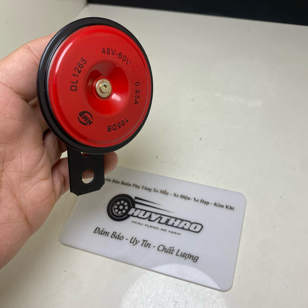 Còi kèn xe điện 48-60V âm lớn giành  cho xe điện, xe đạp điện 4 bình 5 bình