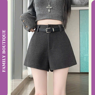 Quần Short Nữ Lưng Cao Dáng Suông Cạp Cao Chất Dạ  Thời Trang Công Sở Hàn Quốc  Vải Dày Dặn Tôn Dáng