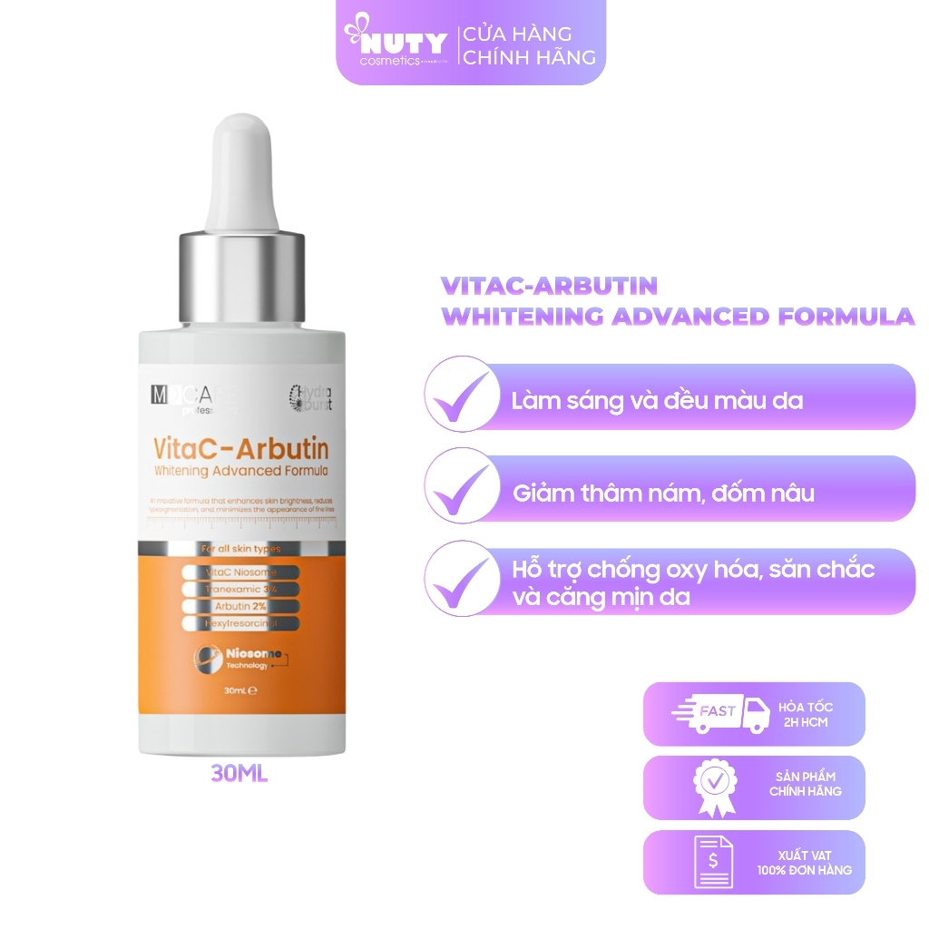 Serum Sáng Da, Chống Lão Hóa MD Care VitaC-Arbutin Serum (30ml)