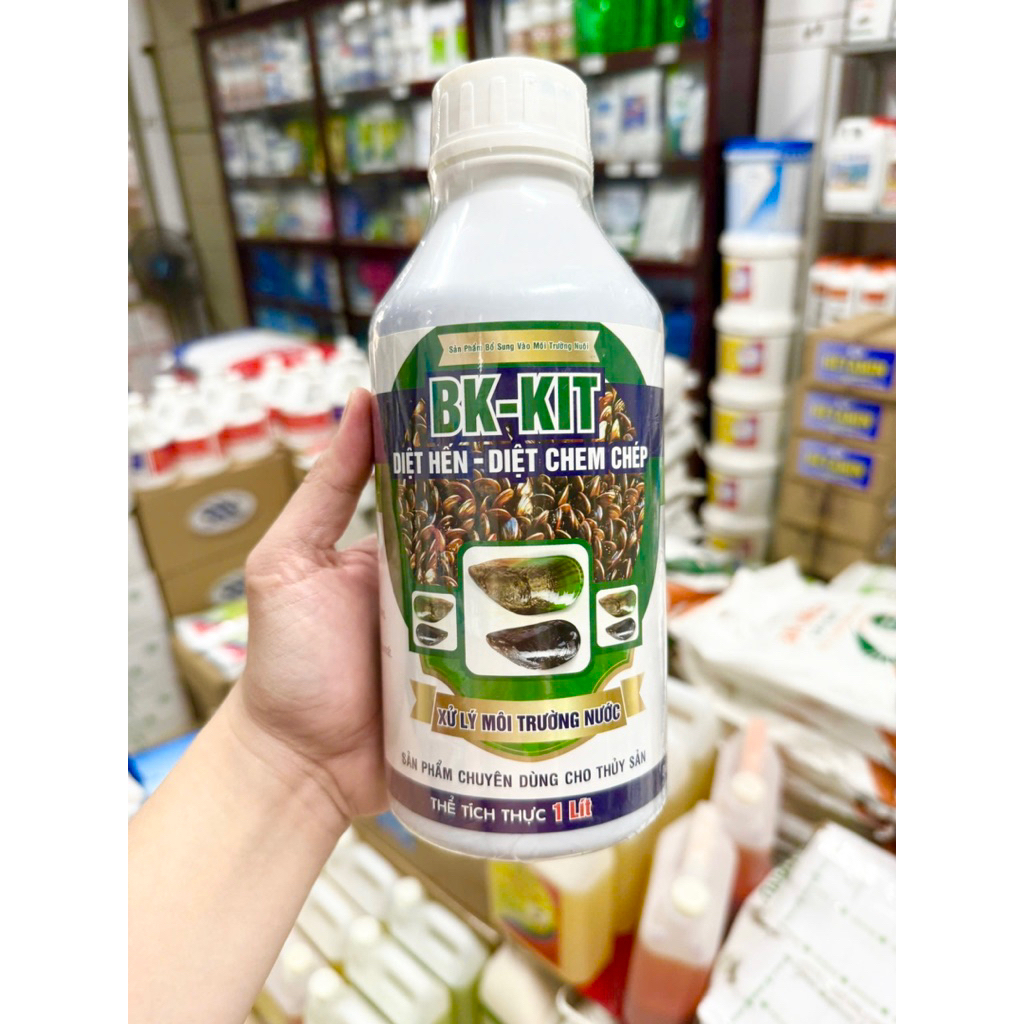 BK-KIT Diệt Hến, Chem Chép, Các Loại Tảo Độc, Xử Lý Môi Trường Ao Nuôi ( Chai 1L)