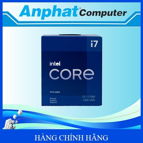 CPU Intel Core i7-11700F 8C/16T Hàng Box Chính Hãng(có sẵn Fan Zin) - Bảo hành 36 tháng