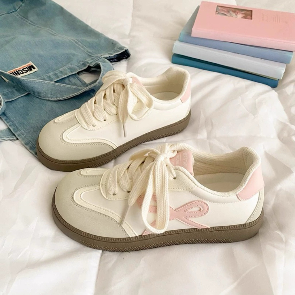 Giày độn đế mũi viền kẻ caro cao cấp (sz35-43 Sẵn Hàng)