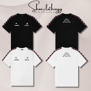  Áo Thun Kappa Thêu Logo Ngực Lưng Mẫu Mới Cotton 2 Chiều Dày Dặn Thoáng Mát Full Tem Tag Mạc 