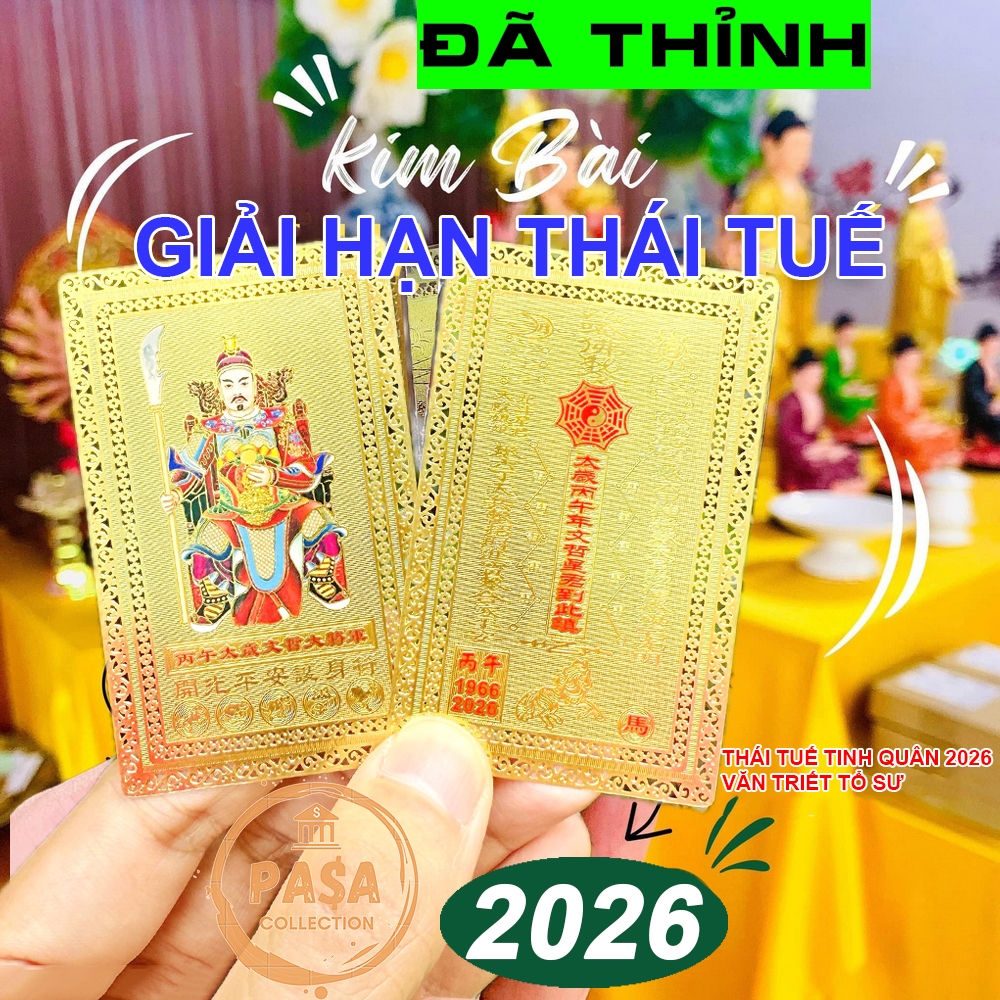 [đã khai quang] Thẻ kim bài thái tuế 2026 [THẺ KIM LOẠI]