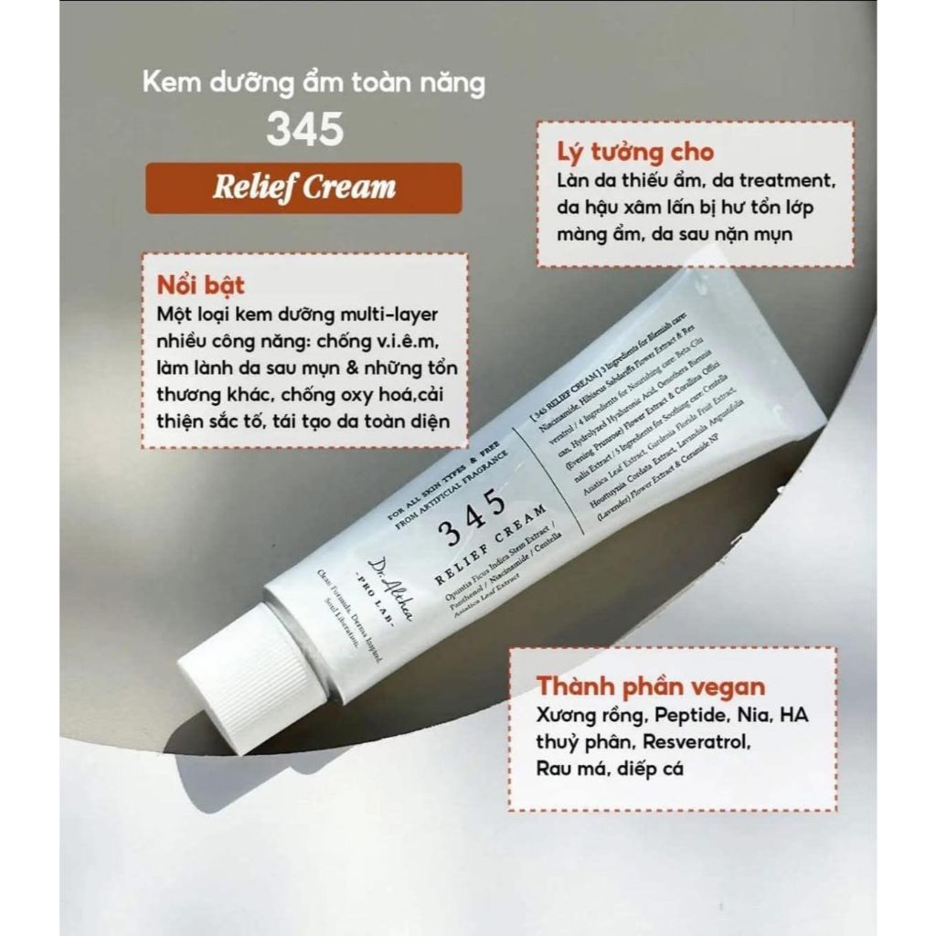 [Dr.Althea] Kem Dưỡng Ẩm, Phục Hồi Da Dr.Althea 345 Relief Cream 50ml