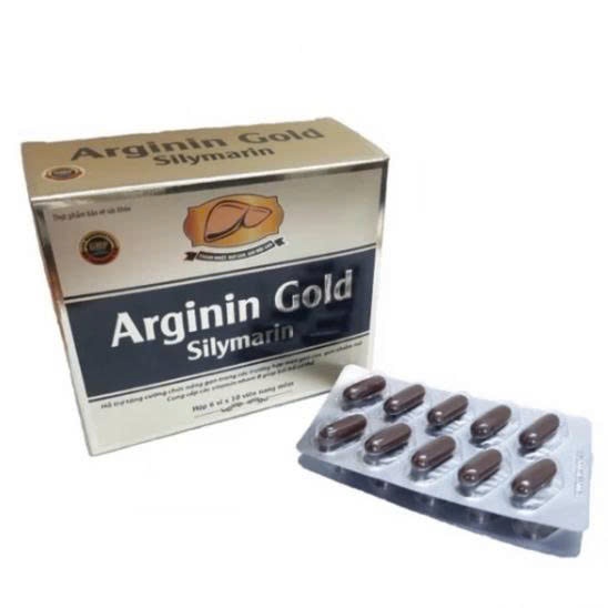 [ CHÍNH HÃNG] Bổ gan Arginin Gold Silymarin Đại Uy Hỗ Trợ Giải Độc Gan, Bảo Vệ Gan (H/60V)