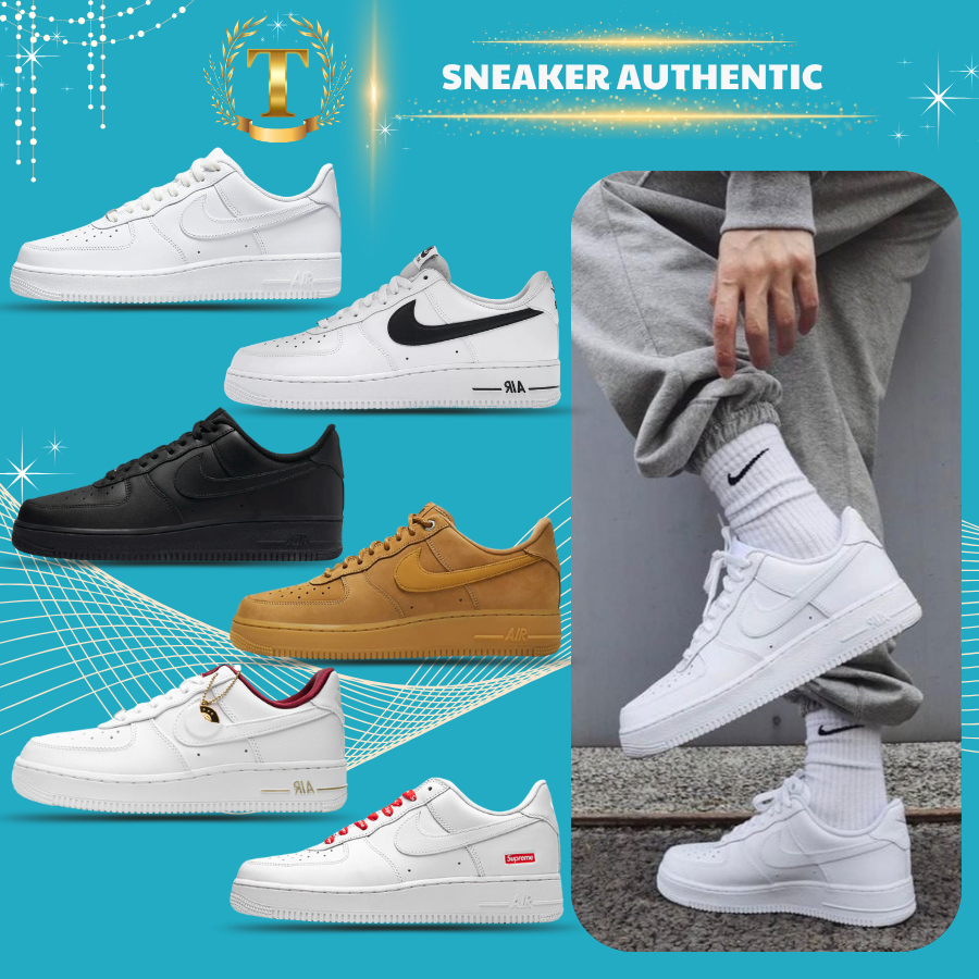 Giày AF1 Low Nam Nữ Đủ Các Bản Màu Basic Phù Hợp Với Nhiều Phong Cách Full Bill Box.