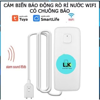 [ Tuya / SmartLife ] Cảm Biến Rò Rỉ Tràn Nước Thông Minh Tuya WiFi Còi Báo 85dB Dùng App Kết Nối Không Dây NTL