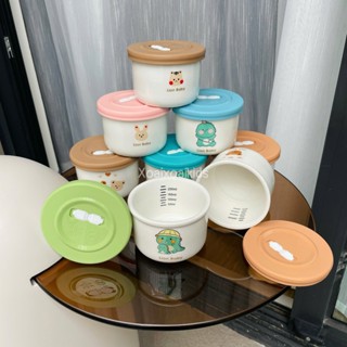  Hũ sứ bát sứ có vạch chia ml dùng chưng yến hấp cách thuỷ trữ đông đồ ăn dung tích 250ml 