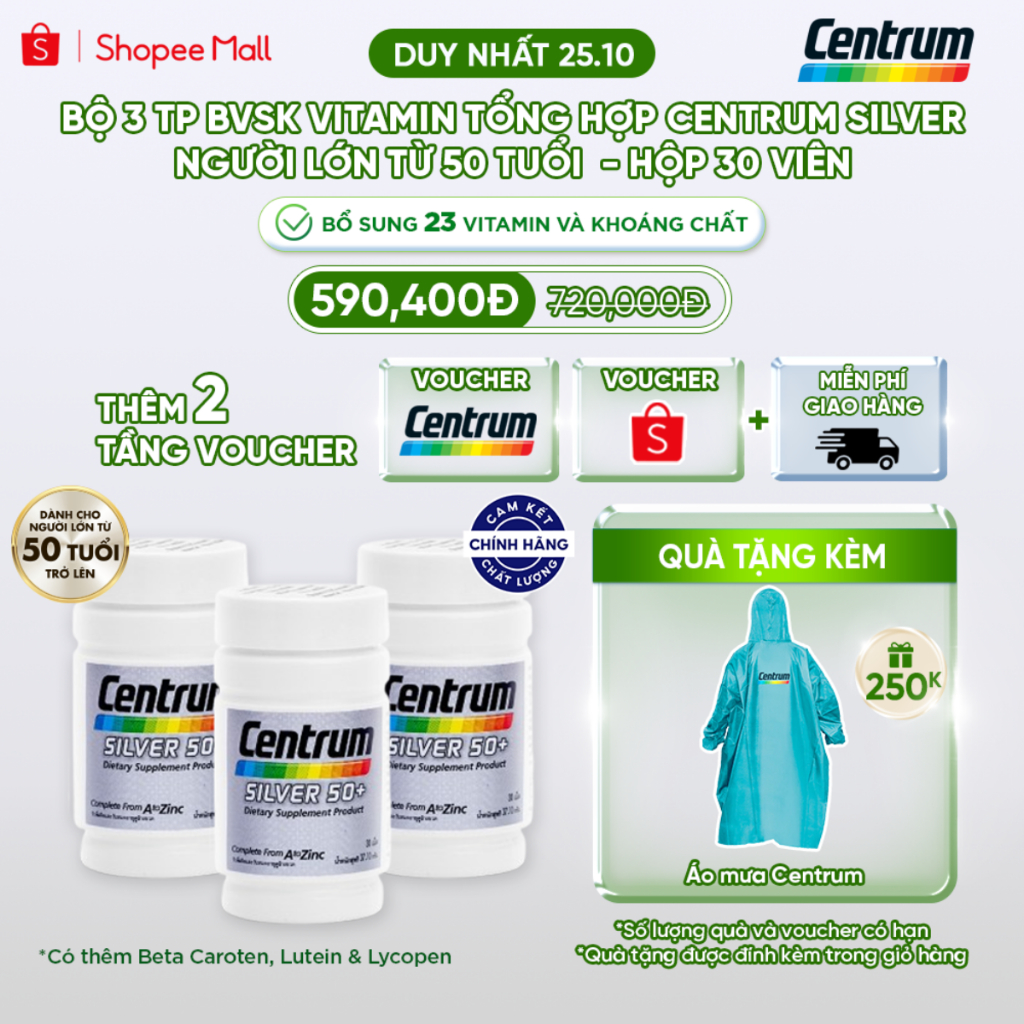 Centrum silver Giá Tốt, Miễn Phí Vận Chuyển, Đủ Loại Shopee