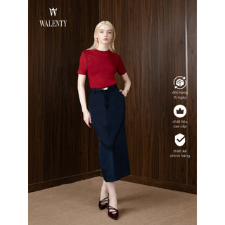 Walenty Empower Ribbed Tee - Áo thun ngắn tay may bấu ly form ôm thoải mái mặc đi làm/ đi chơi