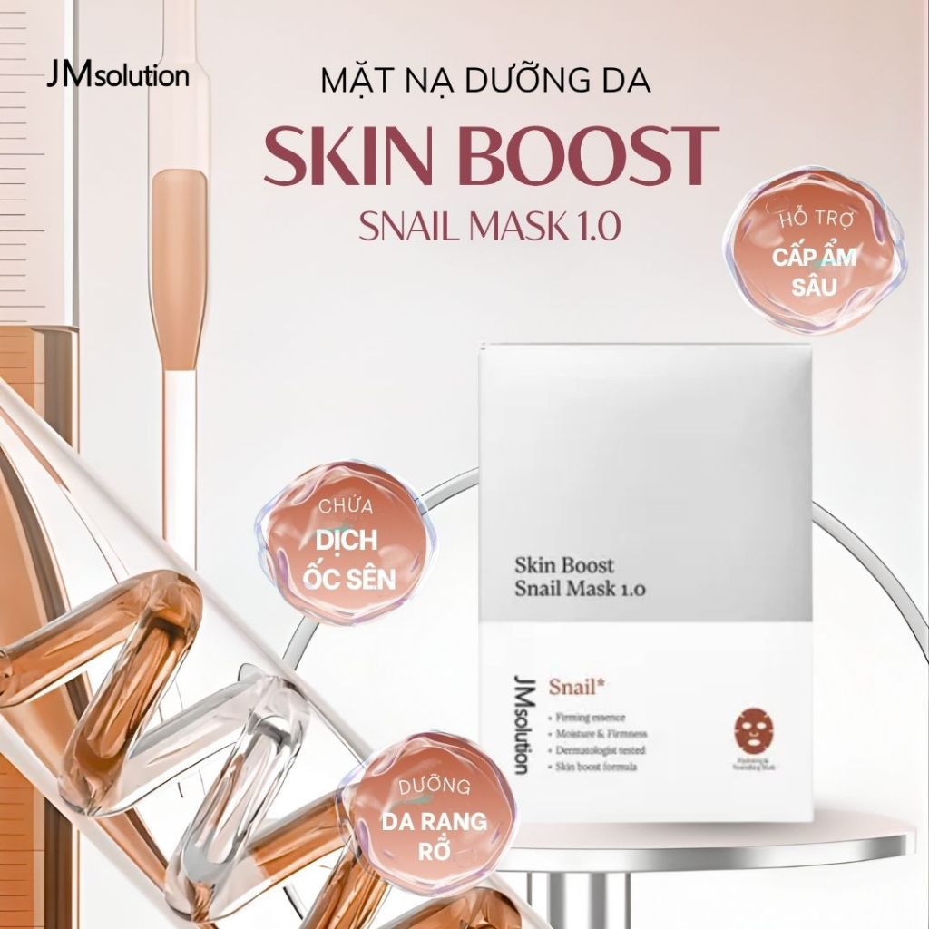[ JMSolution] COMBO 10 Mặt Nạ Hỗ Trợ Dưỡng Da JMSolution Skin Boost 30g x 10