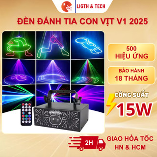  Đèn sân khấu đánh tia lazer con vịt V1 500 hiệu ứng THT SHOP Đèn chiếu hình 3D cho phòng karaoke phòng bay Quán bar 