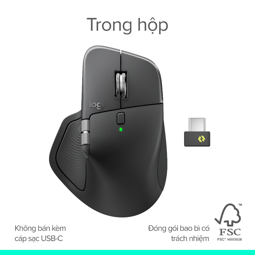 Chuột không dây Logitech MX Master 4 - Rung phản hồi, Cuộn siêu nhanh, Sạc USB-C, Bluetooth Chính hãng Bảo hành 12 Tháng | BigBuy360 - bigbuy360.vn