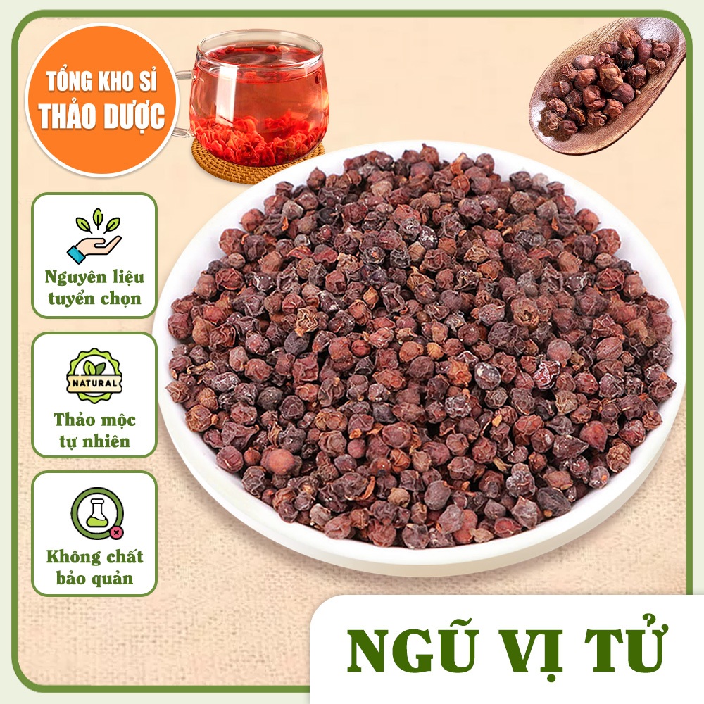 Ngũ vị tử 100g, hạt ngũ vị đỏ đẹp, nguyên chất, sạch, không lẫn tạp chất - Tổng Kho Sỉ Thảo Dược