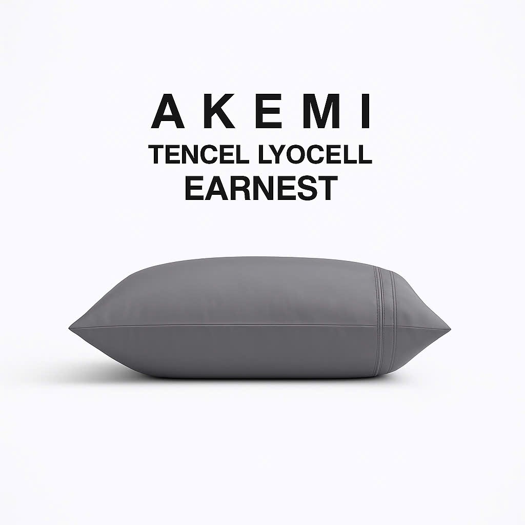 VỎ GỐI NẰM TRẺ EM CAO CẤP AKEMI TENCEL LYOCELL EARNEST (38x51cm) - MÁT LẠNH TỨC THÌ, CHỐNG KHUẨN TỰ 