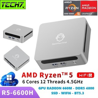 Máy Tính Mini Gaming GM6 Ryzen 5 6600H 4.5Ghz DDR5 6400 cấu hình mạnh  hỗ trợ xuất hình 4K60hz 