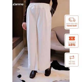  Quần bầu ống suông form rộng Uni Pants đông 2025 chất liệu nhung tăm cao cấp mềm mịn dành cho bầu và không bầu BY LAMME 