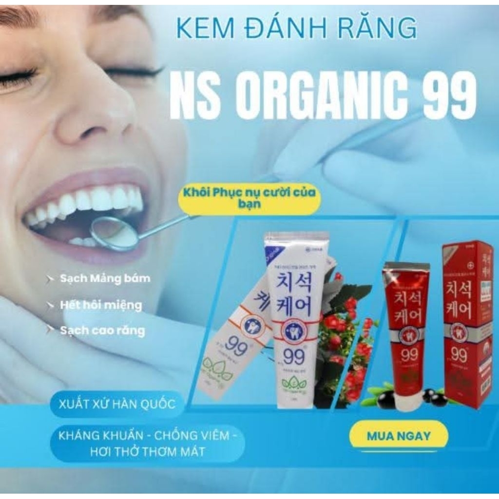 Kem đánh Răng nổi tiếng  NS_Organic Hàn Quốc