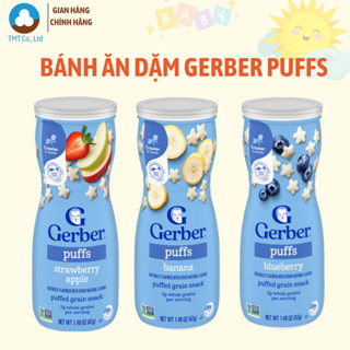 Bánh ăn dặm Gerber Puffs 42g nhiều vị, nhập khẩu Mỹ