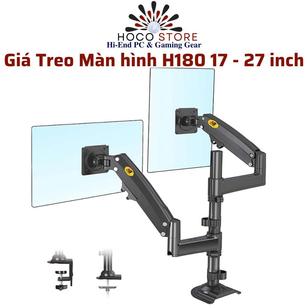 GIÁ TREO MÀN HÌNH NB H180 / F80 (17–27 INCH) | Hoco PC – BẢO HÀNH 12 THÁNG