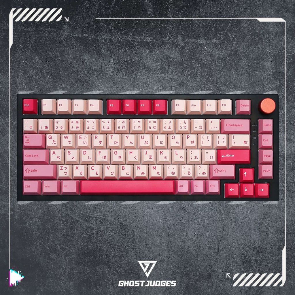 Keycap set Ghost Judges - GJ RIM Sakura Matsuri Hirigana JP (PBT / Cherry Profile)