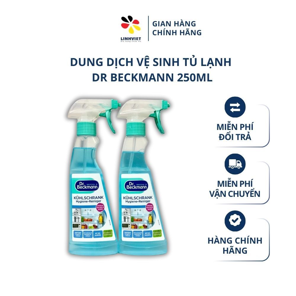 Chai xịt vệ sinh tủ lạnh Dr. Beckmann 250ml, Vệ sinh tủ lạnh, tủ đông, tủ mát