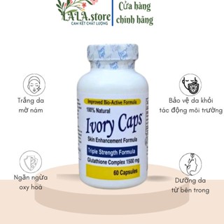  Viên Uống Trắng Da Bổ Sung Glutathione Ivory Caps Giúp Giảm Nám Tàn Nhang - ivory cap 